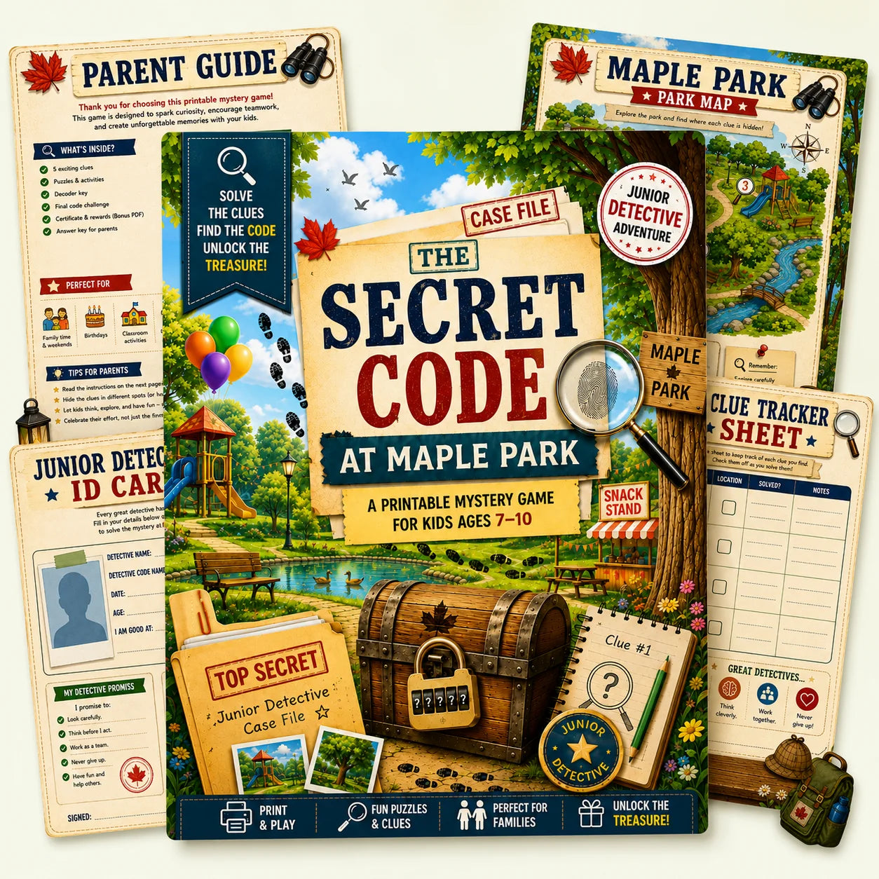 Printable Mystery Game for Kids Ages 7-10