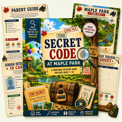 Printable Mystery Game for Kids Ages 7-10