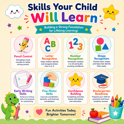 My First Tracing Workbook | Printable Activities for Ages 3–5
