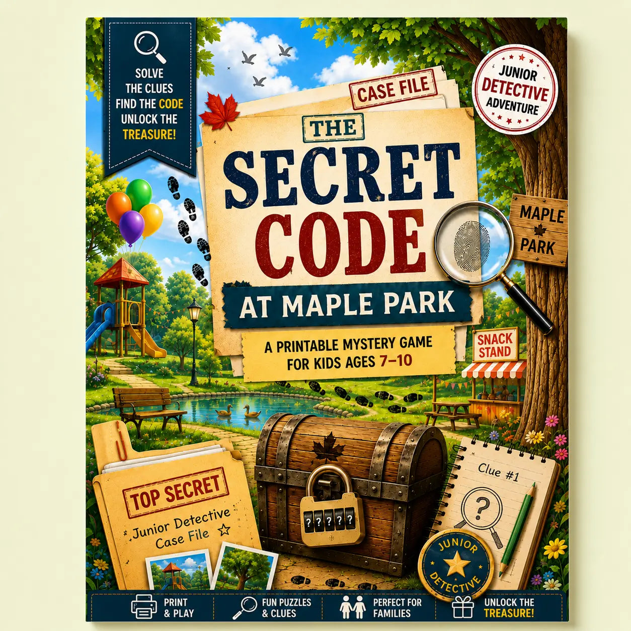 Printable Mystery Game for Kids Ages 7-10