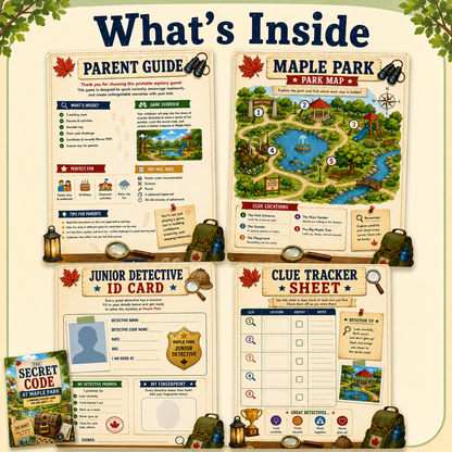 Printable Mystery Game for Kids Ages 7-10