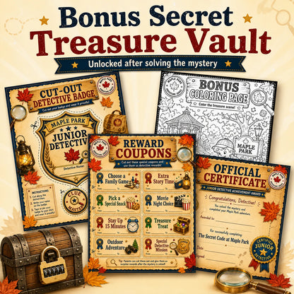 Printable Mystery Game for Kids Ages 7-10